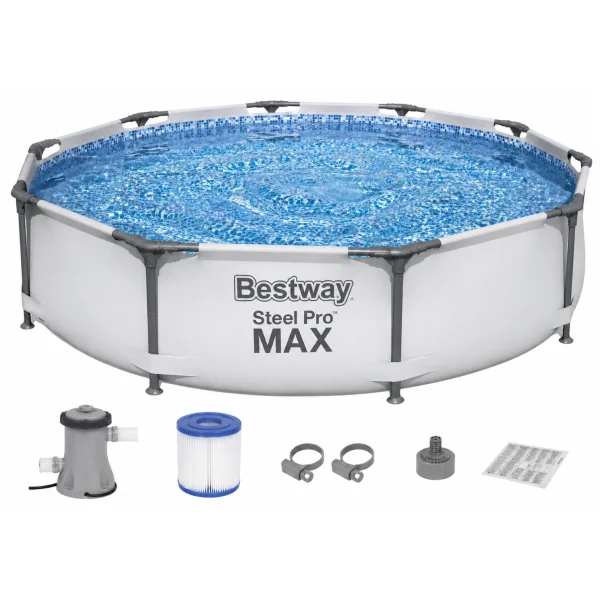 Каркасный бассейн Bestway 56408 Steel Pro Max 305×76 см
