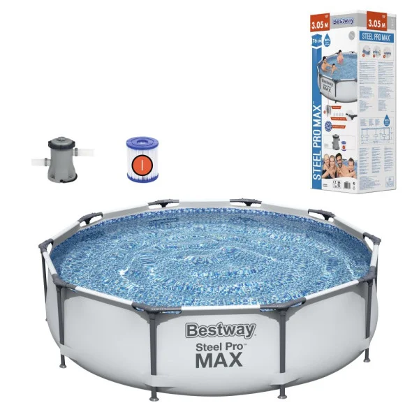 Каркасный бассейн Bestway 56408 Steel Pro Max 305×76 см
