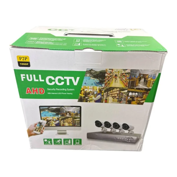 Набор 4 камеры 4 Мп FULL AHD CCTV для видеонаблюдения