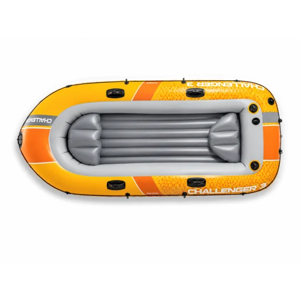Надувная лодка Intex Challenger 3 Set 66313 на 3 человека с веслами и насосом