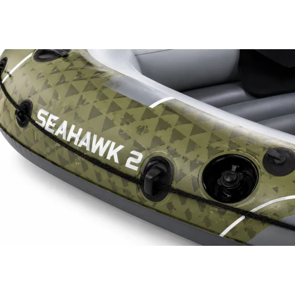 Надувная лодка Intex Seahawk 2 Set 66332 на 2 человека с веслами и насосом