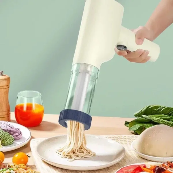 Аккумуляторная машинка для приготовления лапши с 6 разными насадками