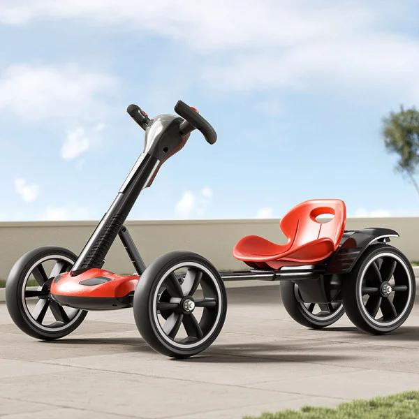 Складной электромобиль на аккумуляторе 6V 4.5Ah Go-Kart Красный