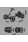 Складаний електромобіль на акумуляторі 6V 4.5Ah Go-Kart Чорний