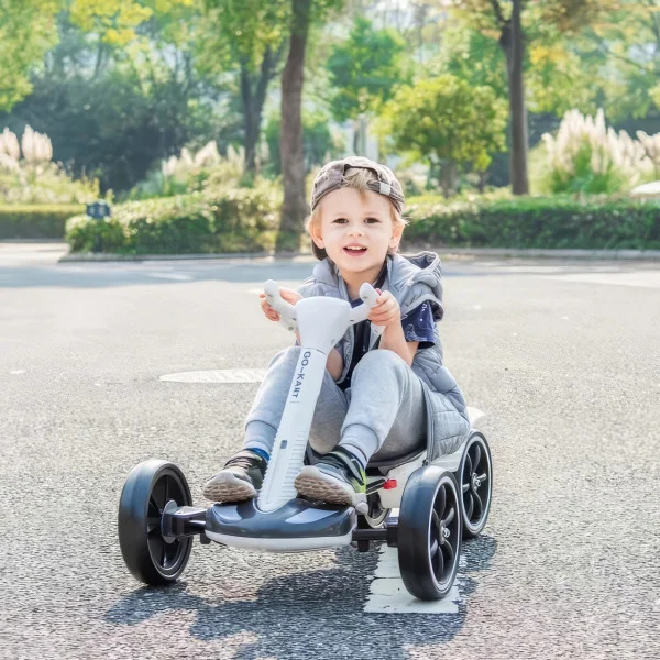 Складной электромобиль на аккумуляторе 6V 4.5Ah Go-Kart Белый
