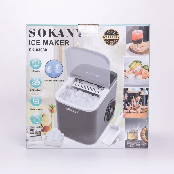 Льодогенератор для дому SOKANY  112 Вт SK-03038