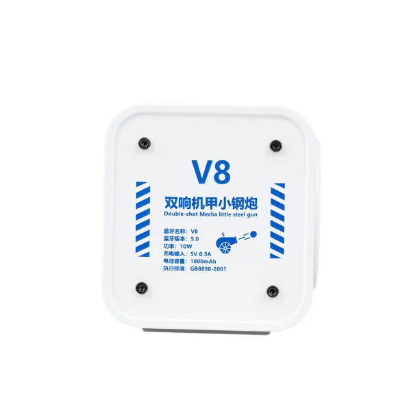 Колонка портативная V8 BT/TF/USB/TWS 10 вт белая V8W