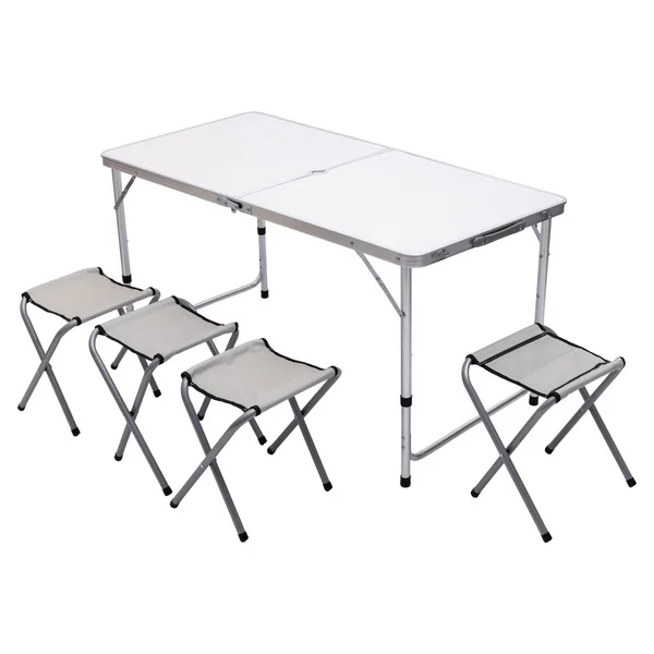 Комплект меблів для пікніка Lugi JY-12060W стіл 120×60 + 4 стільці