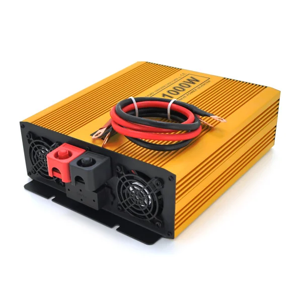 Инвертор напряжения Mexxsun MXSPSW-1000, 12V/220V, 1000W с правильной синусоидой, 2 Shuko, клемные провода, Q4