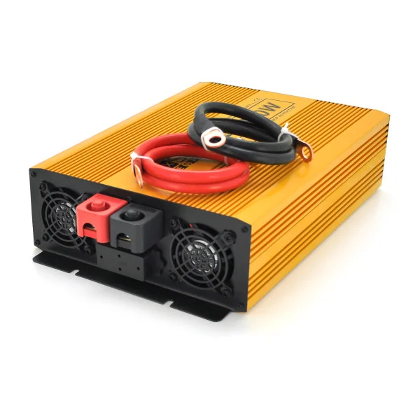 Инвертор напряжения Mexxsun MXSPSW-2000, 12V/220V, 2000W с правильной синусоидой, 2 Shuko, клемные провода, Q2