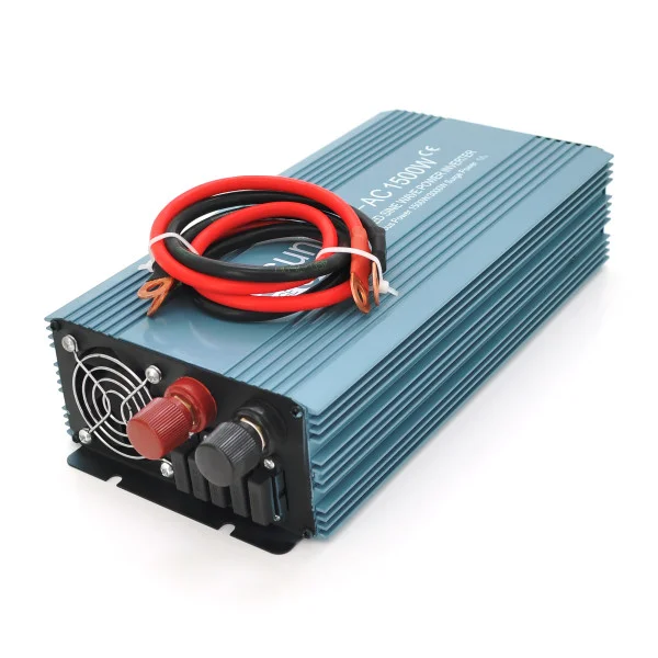 Инвертор напряжения Mexxsun MXS-1500, 24V/220V, 1500W с модифицированной синусоидой, 2 Shuko, клемные провода, Q4