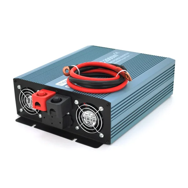 Інвертор напруги Mexxsun MXS-2000, 24V/220V, 2000W з правільною синусоїдою, 2 Shuko, клемні дроти, Q4