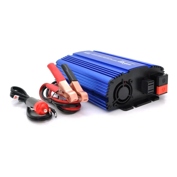 Инвертор напряжения Tommatech MS-600, 12V/220V, 600W с аппроксимированной синусоидой, 1Shuko, USB, клеммные провода, АЗУ+ зажимы, Q15