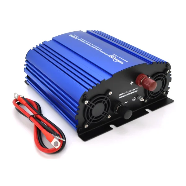 Инвертор напряжения Tommatech MS-1200, 12V/220V, 1200W с аппроксимированной синусоидой, 2Shuko, USB, клеммные провода, 2 предохранителя, Q4