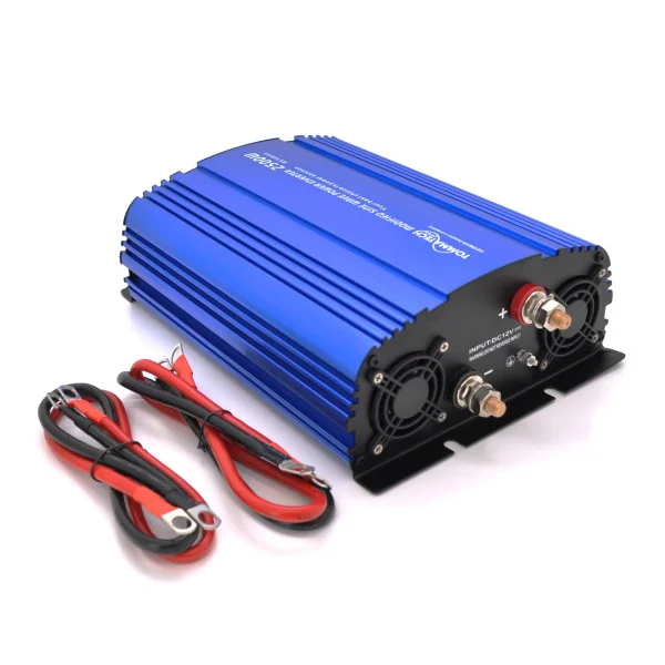 Инвертор напряжения Tommatech MS-2500, 12V/220V, 2500W с аппроксимированной синусоидой, 2Shuko, USB, 2*клеммные провода, 10 предохранителей, Q2