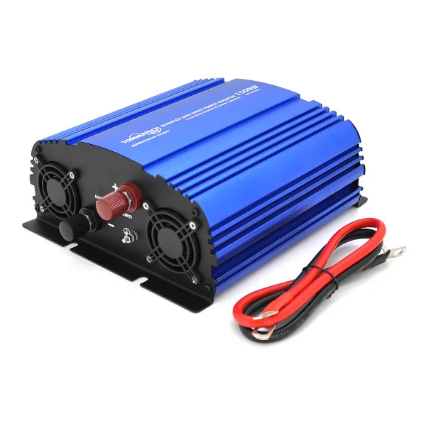 Инвертор напряжения Tommatech MS-1500, 24V/220V, 1500W с аппроксимированной синусоидой, 2Shuko, USB, клеммные провода, 6 предохранителей, Q4