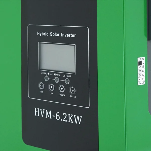 Гибридный инвертор HVM-6.2KW ,6200W, 48V, ток заряда 0-120A, 60-500V, MPPT (120А, 500 Vdc)