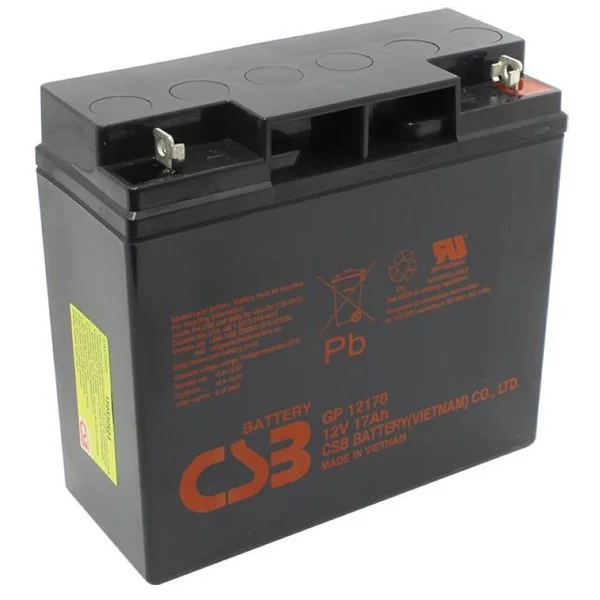 Аккумуляторная батарея CSB GP12170B1, 12V 17Ah (181х77х167мм), 5.5 kg Q4/96
