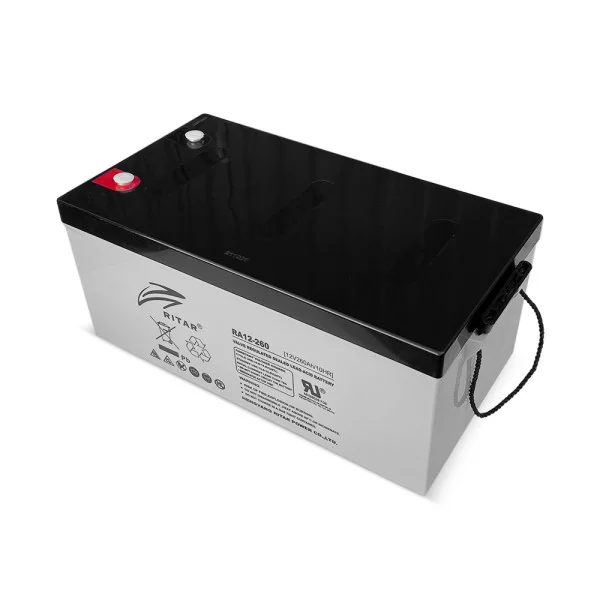 Акумуляторна батарея AGM RITAR RA12-260, Gray Case, 12V 260.0Ah, ( 522 х 268 х 224 ) Q1