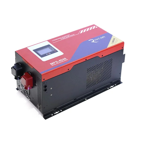 Гибридный инвертор RITAR RTSWm-MPPT-MPS-4048, 4000W, 48V, ток заряда 0-45A, 180-265V, MPPT (60А, 64-130Vdc)