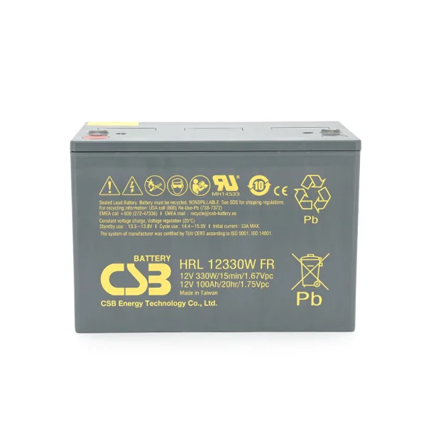Акумуляторна батарея CSB HRL12330W, 12V 100Ah (308.7х168х210.6(220)