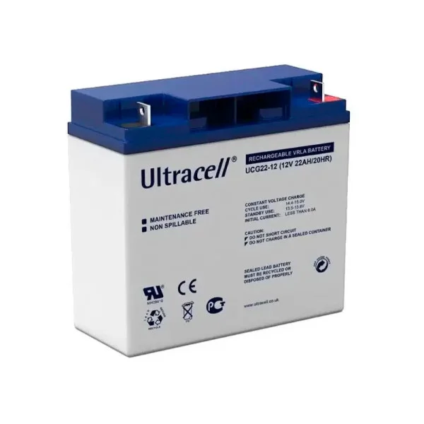 Аккумуляторная батарея Ultracell UCG20-12 GEL 12V 20 Ah  (182x 77 x 168) White Q1/230