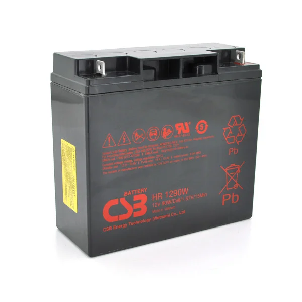 Акумуляторна батарея CSB HR1290W 12В 18Аг (181×159×167 мм)