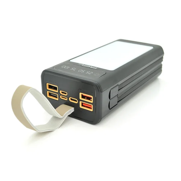 Powerbank ACL PW-85 30000mAh, 22.5W, LIGHTER, Кабеля Type-C + Lighting, 0.70 kg, Black, Box