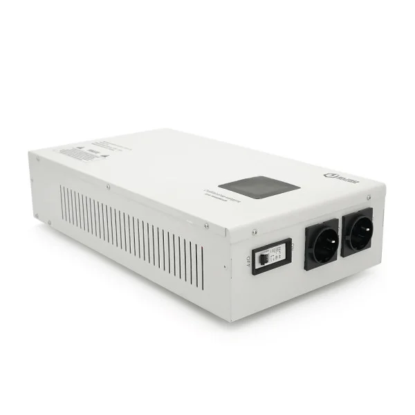 Стабилизатор напряжения релейный настенного монтажа Europower SLIM-10000SBR LED, 10KVA 9000W, 140-270Vac, SHUKO2, Q1 (515*270*205) 13.5 кг