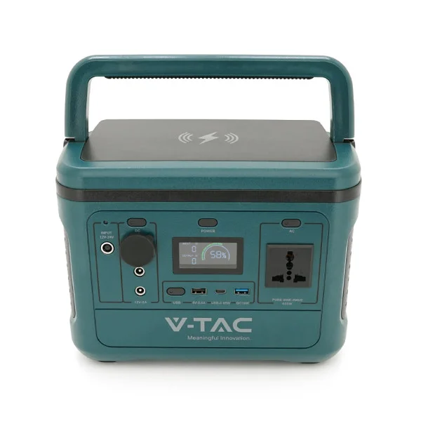 Портативне джерело живлення V-TAC VT-606 500Вт 568 Вт·год LiFePO4