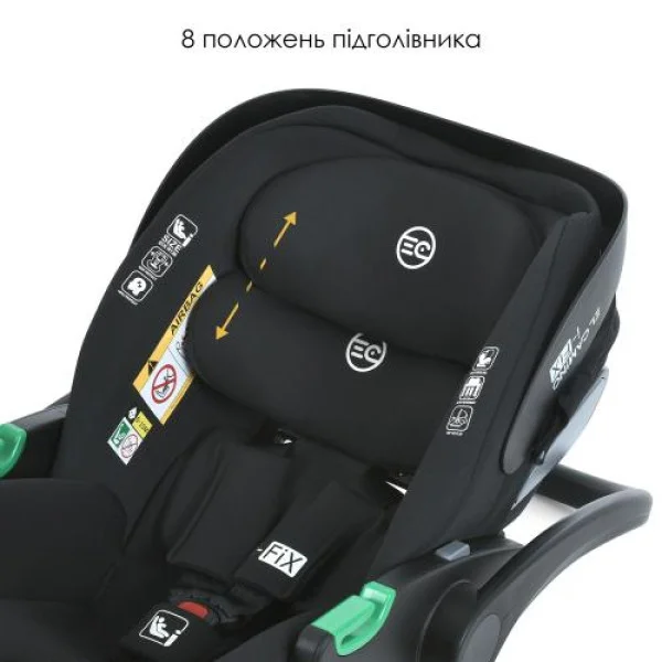 Автокрісло EL CAMINO i-FIX+ ME 1110 Moon Black