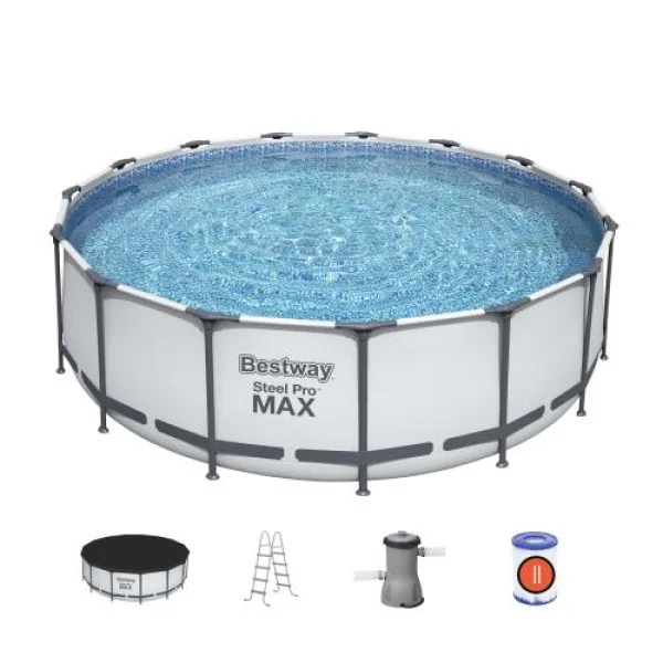 Каркасний басейн Bestway 56438 457×122 см круглий Steel Pro MAX