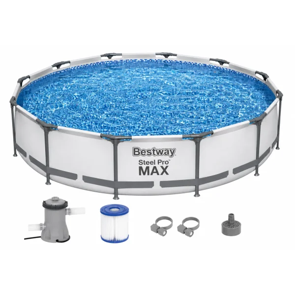 Каркасний басейн Bestway 56416 Steel Pro MAX 366×76 см