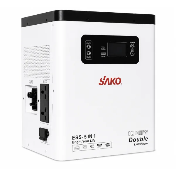 Зарядна станція Sako Alpha-W-ESS 1000W 2009,6 Вт·год LiFePO4 з чистою синусоїдою