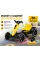Складной детский электромобиль Go-Kart с пультом управления, музыкой и подсветкой желтый 85×60×50 см