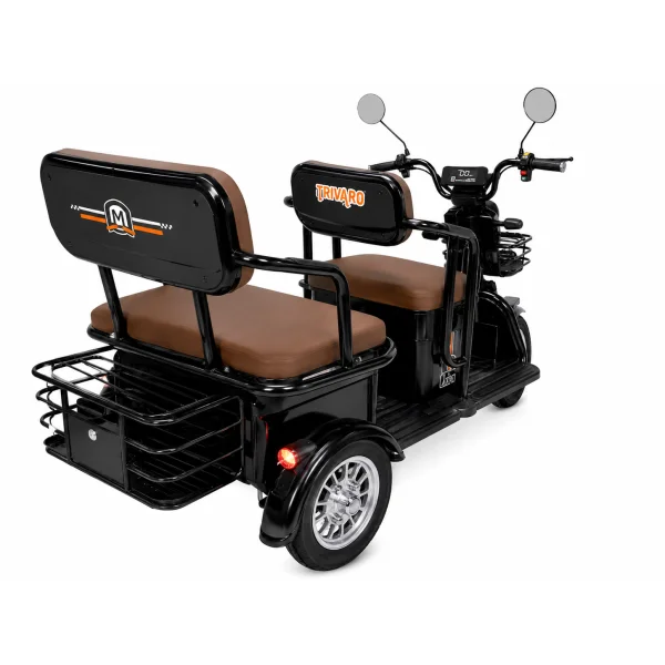 Электротрайк TRIVARO MAX 1000W с багажником и пассажирскими сиденьями