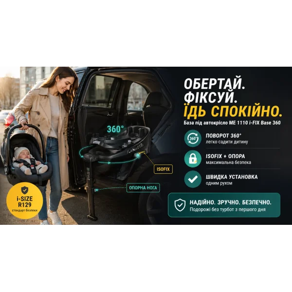 База під автокрісло El Camino ME 1110 i-FIX Base 360