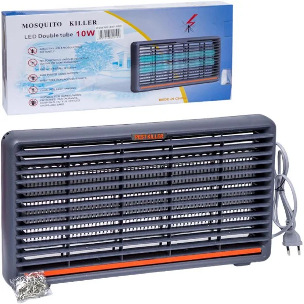 Мухоловка електрична 10W дволампова SD210 для комарів та літаючих комах