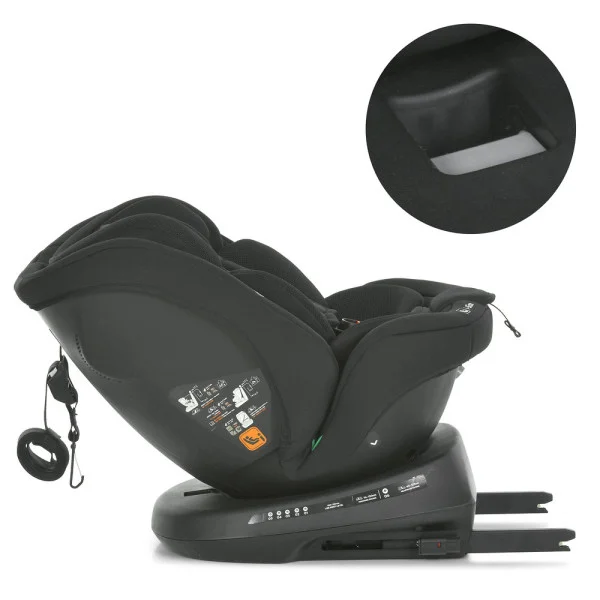 Автокрісло El Camino i-RISE ME 1207 Black