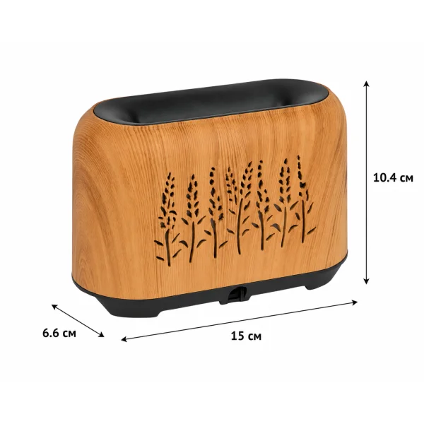 Зволожувач повітря Aroma Diffuser KP-812 з LED-підсвіткою 150 мл 15×6,6×10,4 см