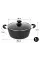 Кастрюля 6 л 28 см Hot Chef 16749-9 с мраморным антипригарным покрытием и крышкой