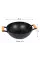 Сковорода WOK 24 см с мраморным покрытием и деревянными ручками Hot Chef 16749-13