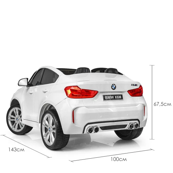 Детский электромобиль джип JJ2168EBLR-1 BMW X6M белый