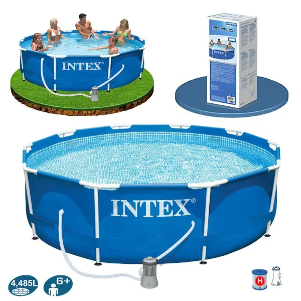 Каркасний басейн Intex 28212 Metal Frame 366x76 см з фільтр-насосом