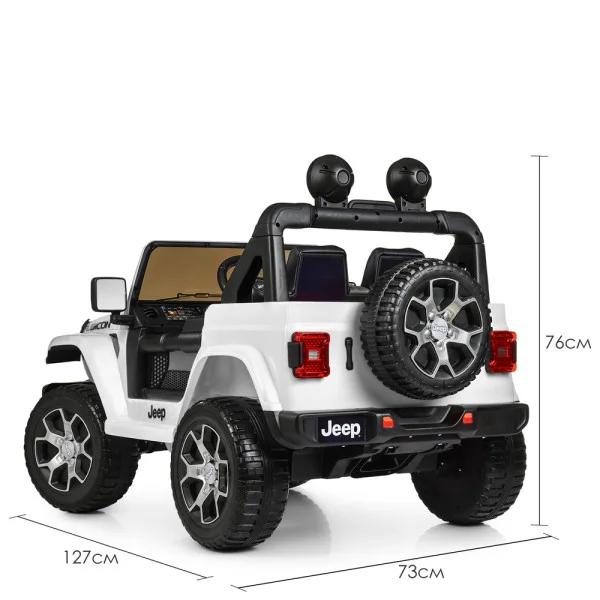 Детский электромобиль-джип Jeep Rubicon M 4176EBLR-1 4WD белый