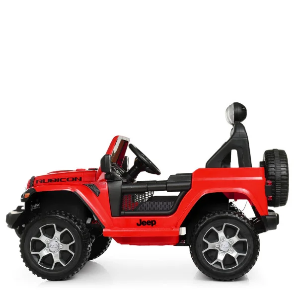 Детский электромобиль-джип Jeep Rubicon M 4176EBLR-3 4WD красный