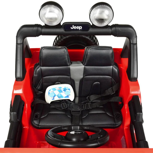 Детский электромобиль-джип Jeep Rubicon M 4176EBLR-3 4WD красный