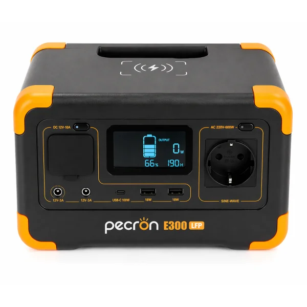 Зарядна станція Pecron E300LFP 288Wh 600W LiFePO4 портативна електростанція