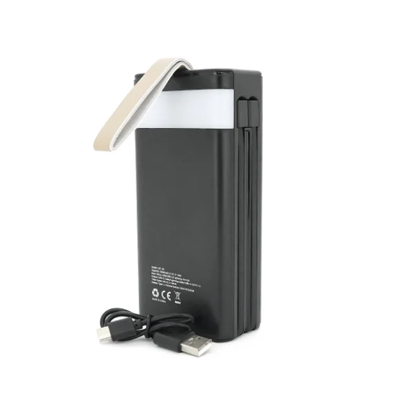 Power bank Linkage LKP-46, Solar 30000mAh, 22.5W, Кабелi Туре-С+Lighting, 0.70 kg, Black, Box