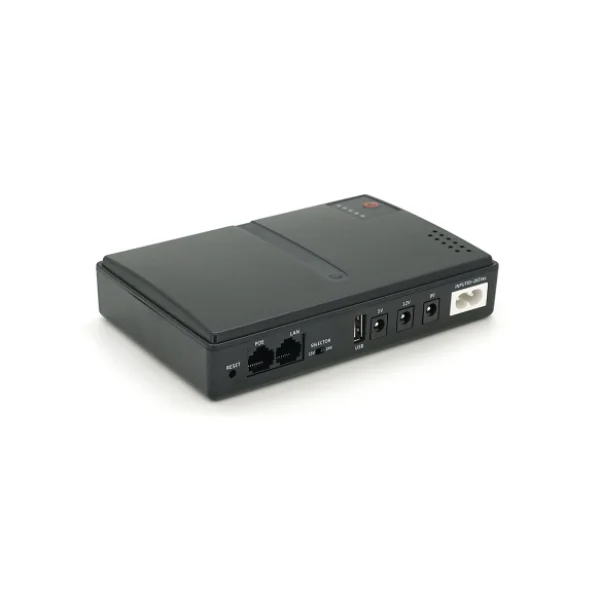 ДБЖ UPS-18W DC1018P YT45103 для роутерів/комутаторів/PON/POE-430, 5//9/12V, 1A, 10000MAh(знімні 4*2500MAh), Black, BOX